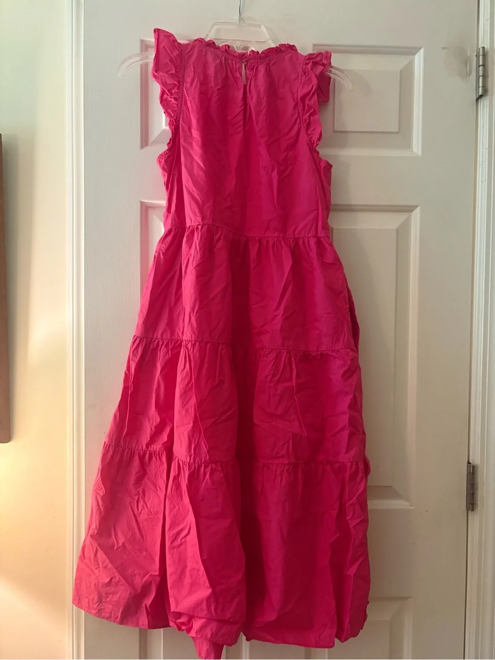 J.Crew Hot Pink tiered sleeveless Dress - Picture 10 of 13
